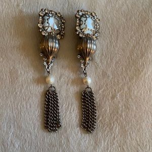 Vintage Sorrelli Large Statement Clip Earrings